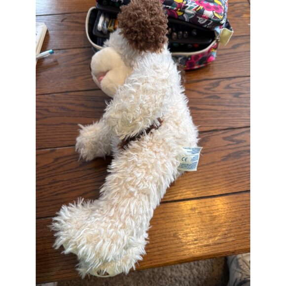 Build-A-Bear Workshop Scruffy Plush 16" Brown White Shaggy Stuffed Animal - Picture 7 of 8